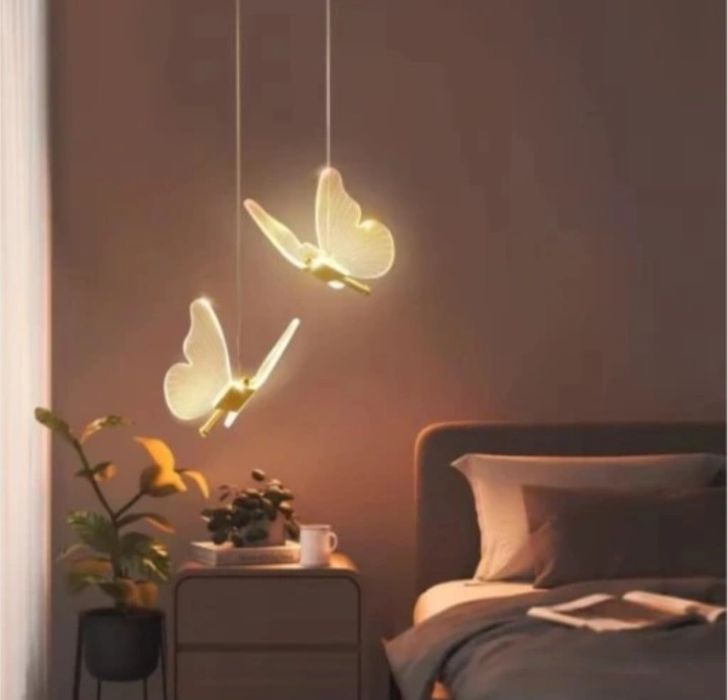 Lampa sufitowa LED motyle wiszące wysyłka