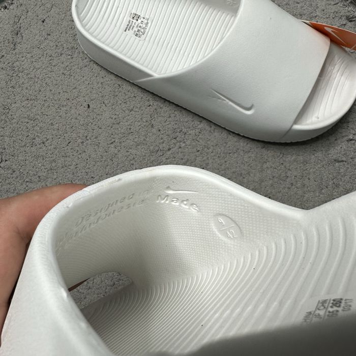 Тапки Nike Calm Slide White / Всі розміри