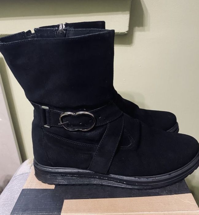 Чоботи зимові, 40 р.,замш