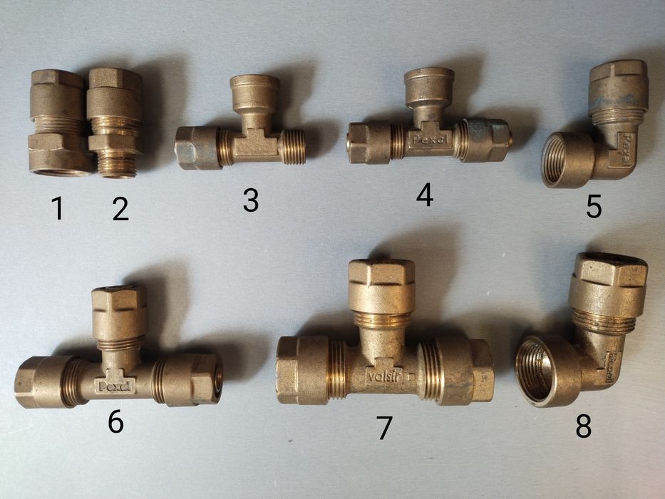 Кран переходник муфта угол тройник крестовина металопласт труба