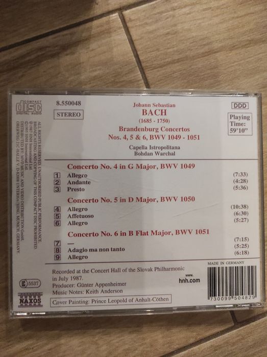 Płyta CD J.S.Bach