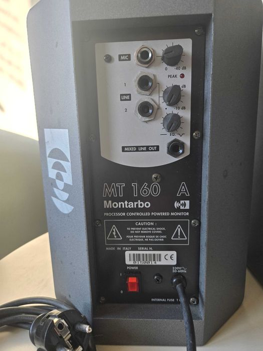 Kolumny głośnikowe estradowe aktywne Montarbo MT 160A prod. włoskiej