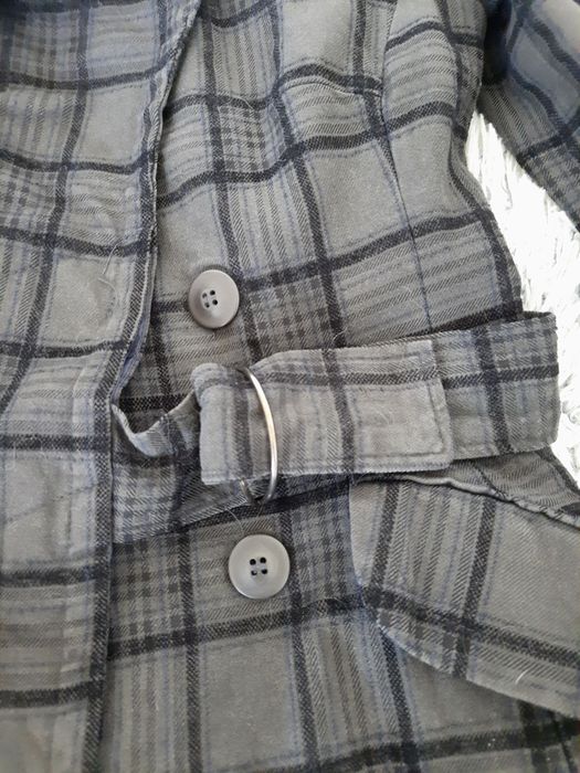 Długi płaszcz w kratkę Topshop