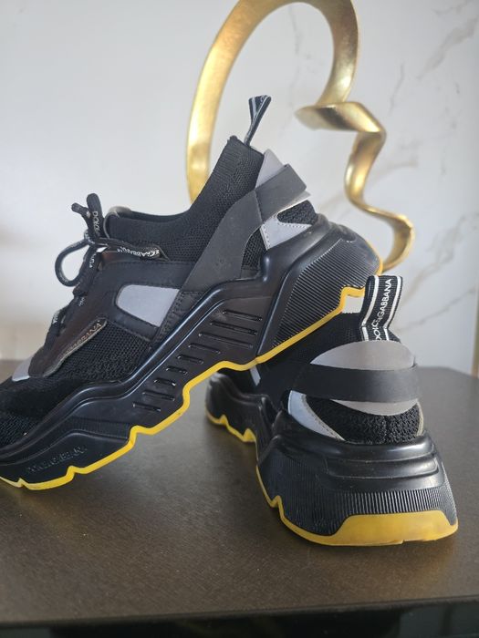 Dolce&gabbana sneakersy czarne wygodne elastyczna cholewka 41