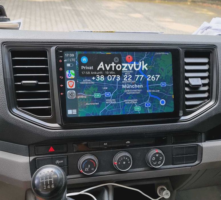 Магнитола CRAFTER Volkswagen TRANSPORTER T6 Atlas TERAMONT Android 16