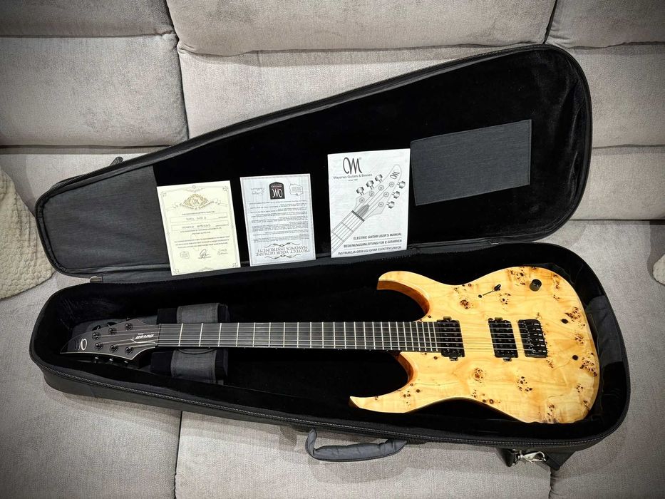 Mayones Duvell Elite 6 – Bare Knuckle | Poplar Burl | Mahogany | Stan idealny