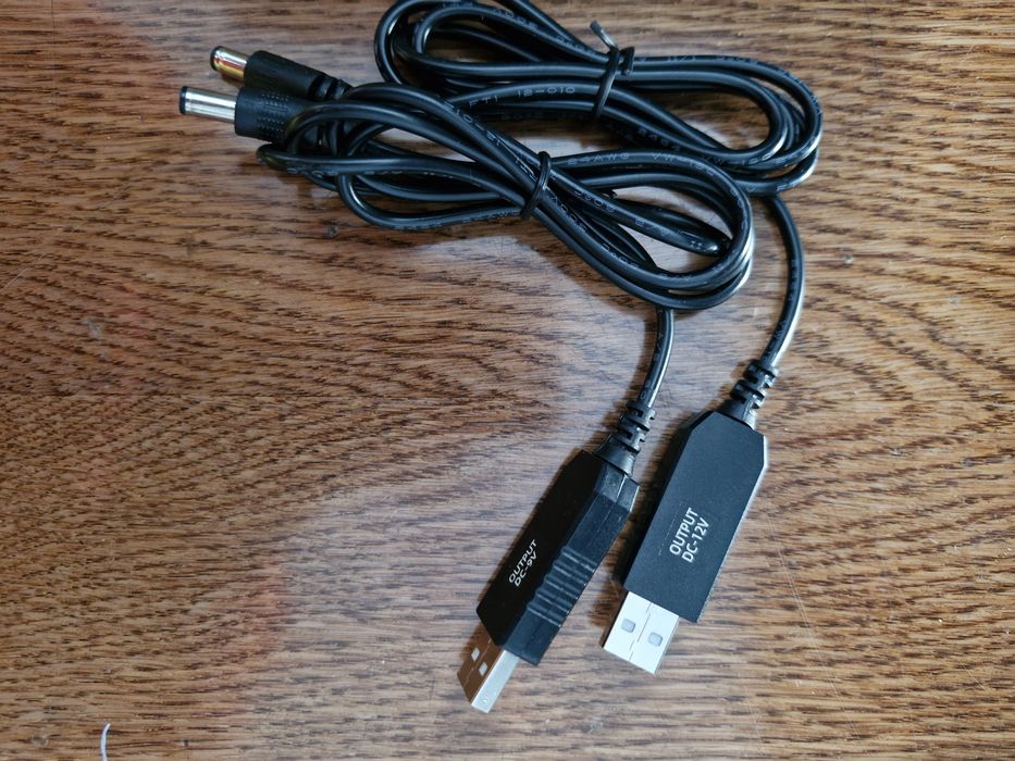 USB-кабель DC (Step-up) підвищувач напруги 5V до 9V та 12V для роутера