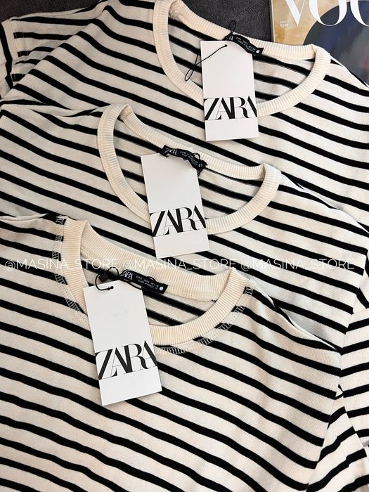 Тільник тельняшка лонг у смужку Zara S, L