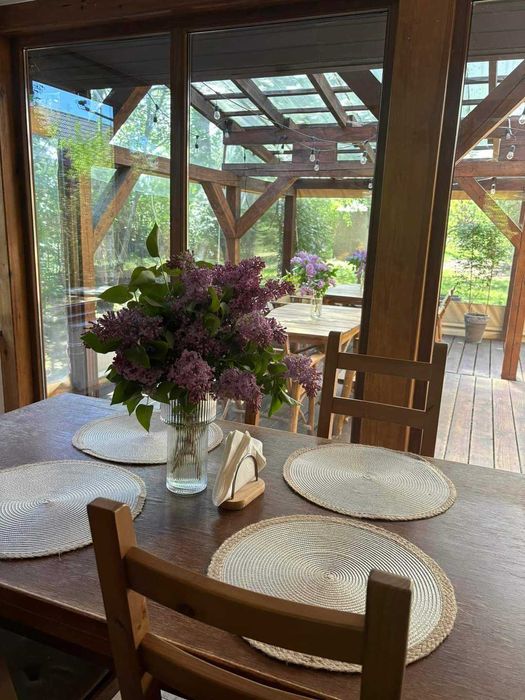 Domek z kominkiem na 8-12 osób, Ostoja Stare Kiejkuty