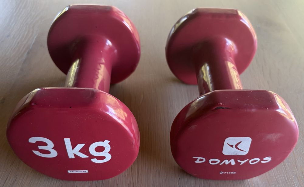 Domyos hantle 2 x 3 kg