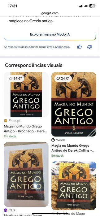 LIVRO NOVO MAGIA NO MUNDO GREGO ANTIGO