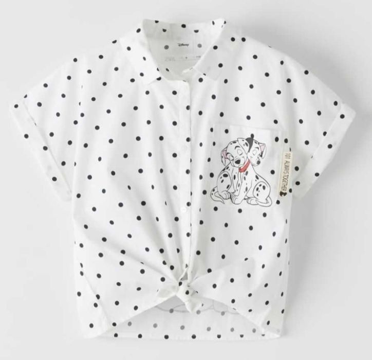 Стильная сорочка Zara на дівчинку