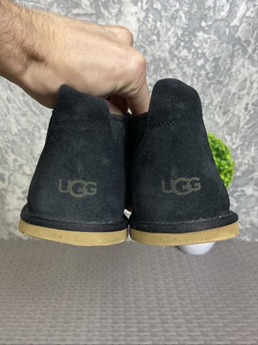 UGG ботинки 46 размер замшевые черные