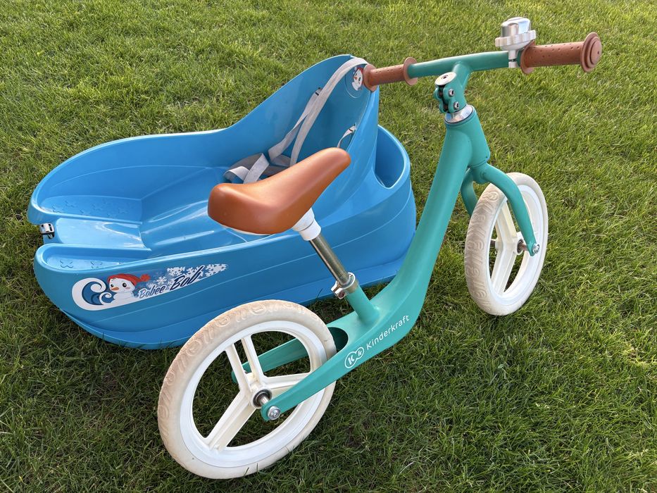 Biegówka dziecięca Kinderkraft i sanki komplet