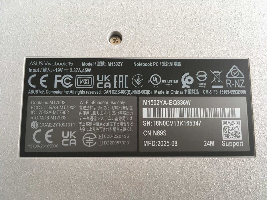 NOWY Laptop ASUS VivoBook 15 M1502YA-BQ336W 15.6" Windows 11 NOWY