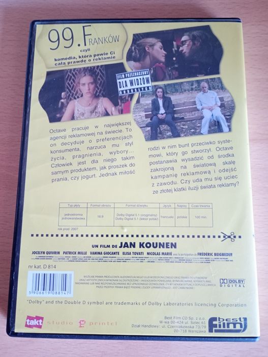 99.Franków film Dvd