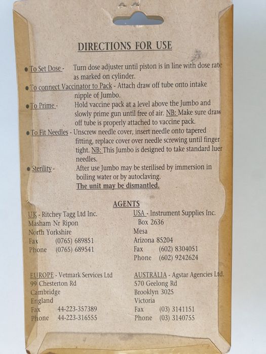 Strzykawka automatyczna 10 ml per os JUMBO NOWA