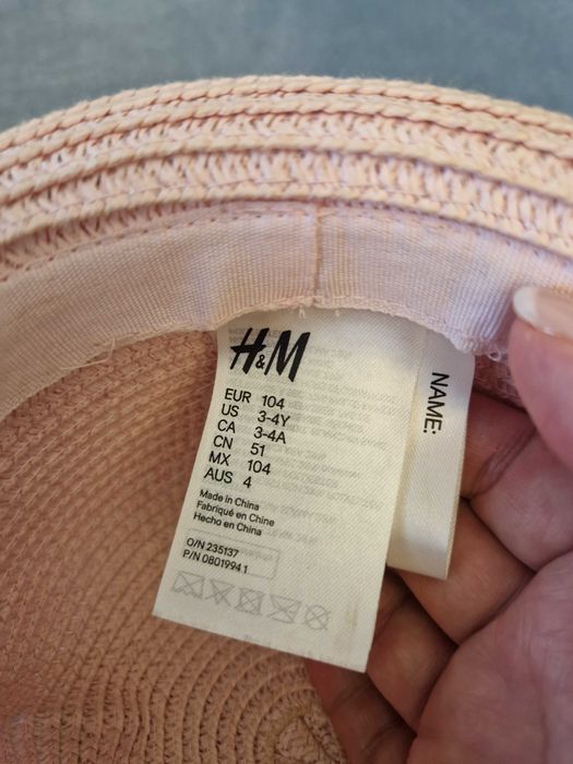 Kapelusz H&M roz 3-5lat