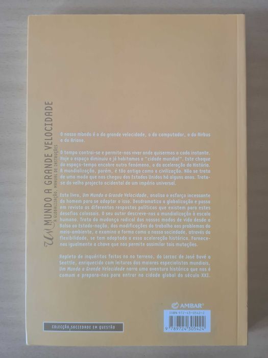 Livro "Um Mundo a Grande Velocidade" de Jean-Marc Salmon