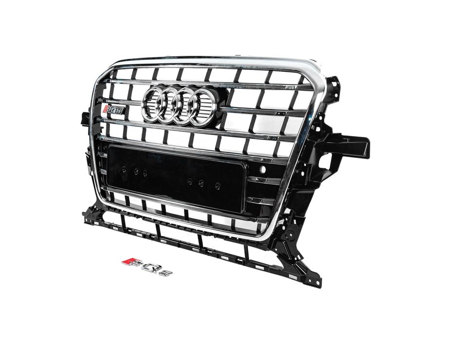 Audi Q5 2008-2017 рр. Передня решітка SQ-Style (2012-2017, чорна)