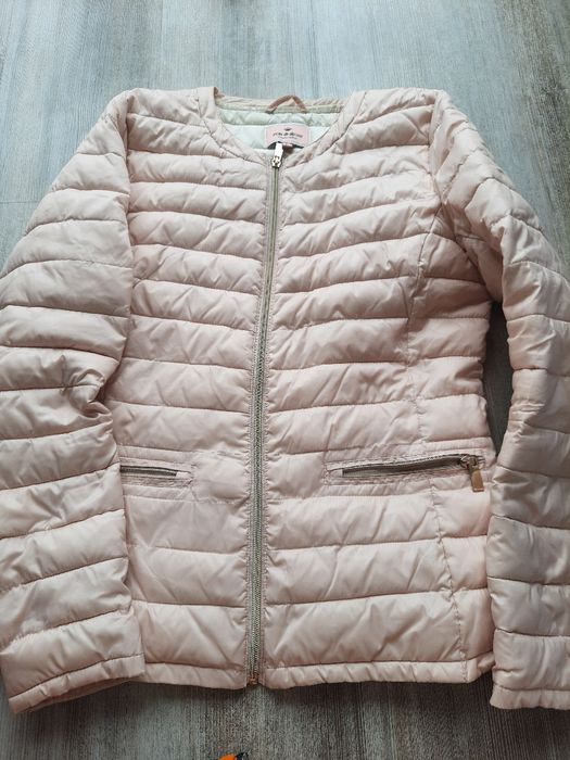 Kurtka wiosenna pudrowy róż