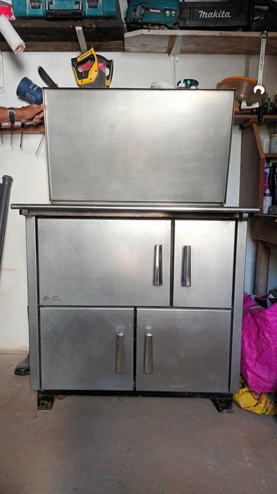 Fogão e forno a Lenha em Inox