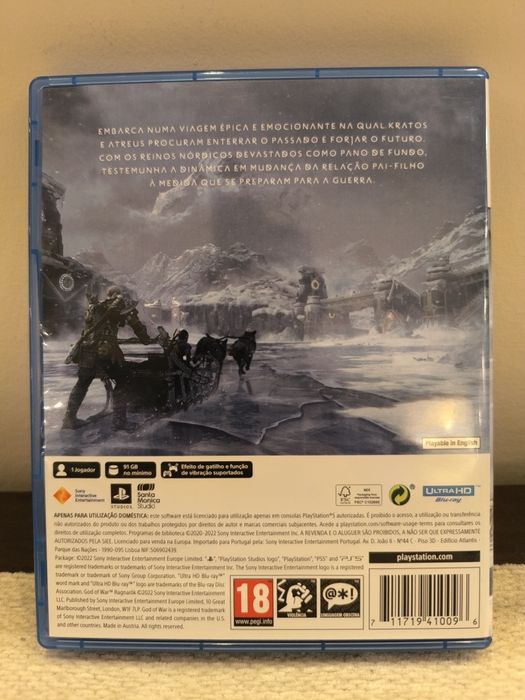 Vendo Jogo PS5 God of War Ragnarok em estado imaculado