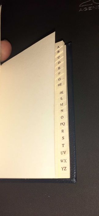 Agenda bolso em Prata