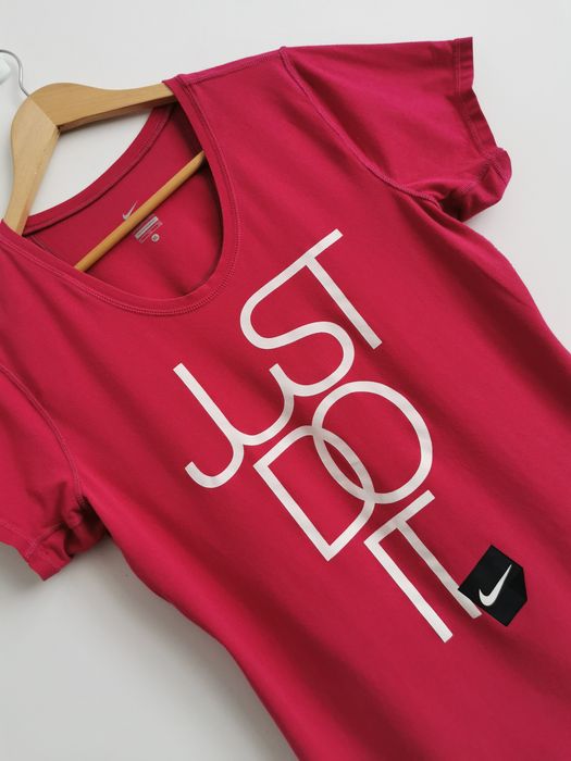 Nike t-shirt koszulka sportowa krótki rękaw damska logowana XL