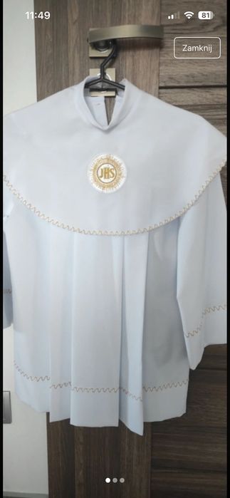 Alba komunijna z garniturem