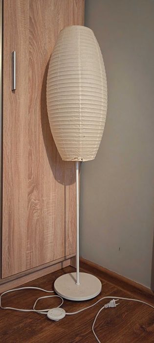 Lampa podłogowa biała 120cm stojąca