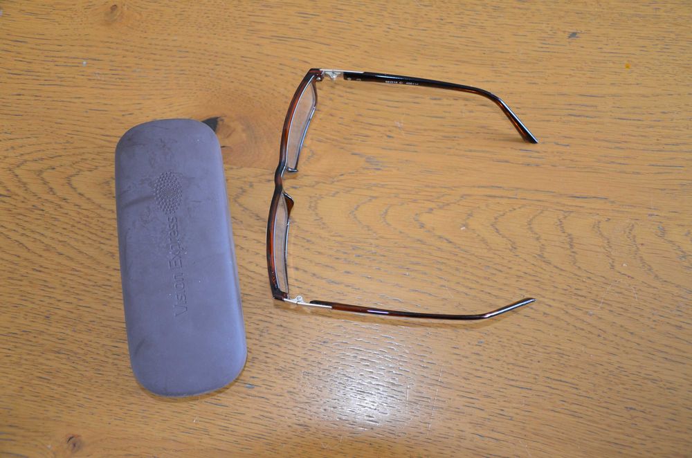 oprawki brązowe męskie + etui