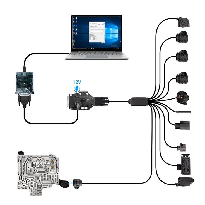 Godiag 9in1 dsg kabel foxflash flex multiprog autel scanmatik itd