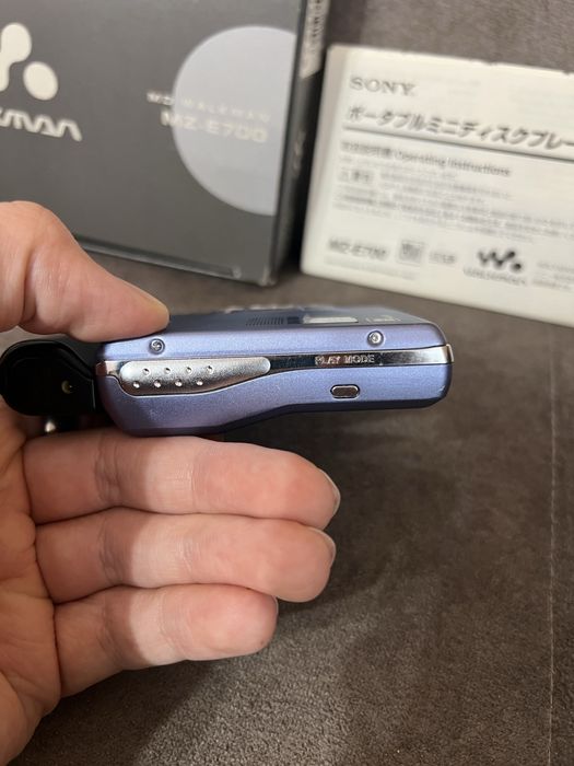 Sony MD-Walkman MZ-E30 Niebieski Zestaw