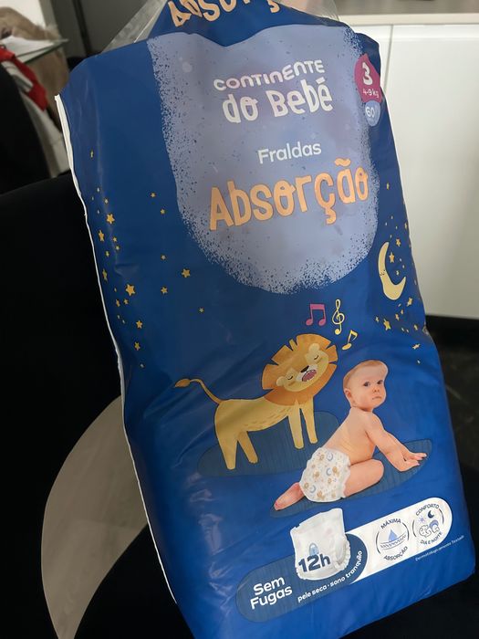 Fraldas rascal e continente