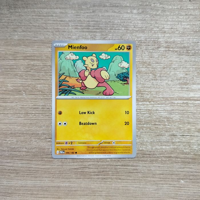 Karta Pokemon Mienfoo zestaw Paradox Rift