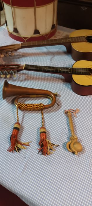 Lote de Instrumentos Musicais Antigos
