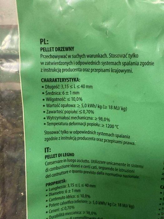 Pellet drzewny Dankros certyfikowany