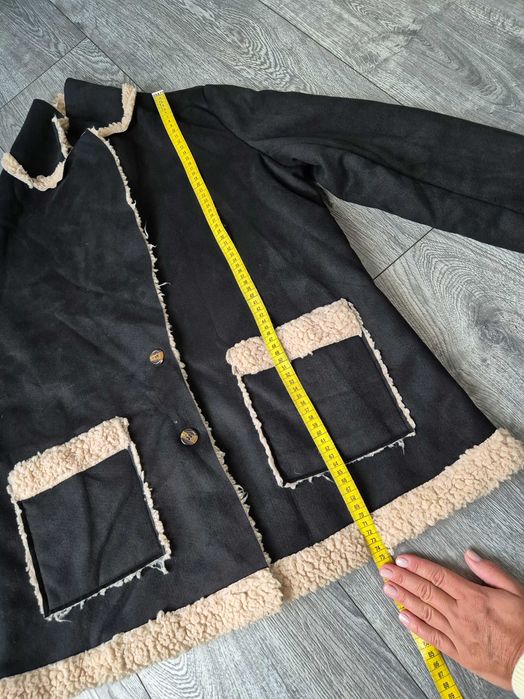 Zara L kurtka futerko kożuch  kożuszek baranek