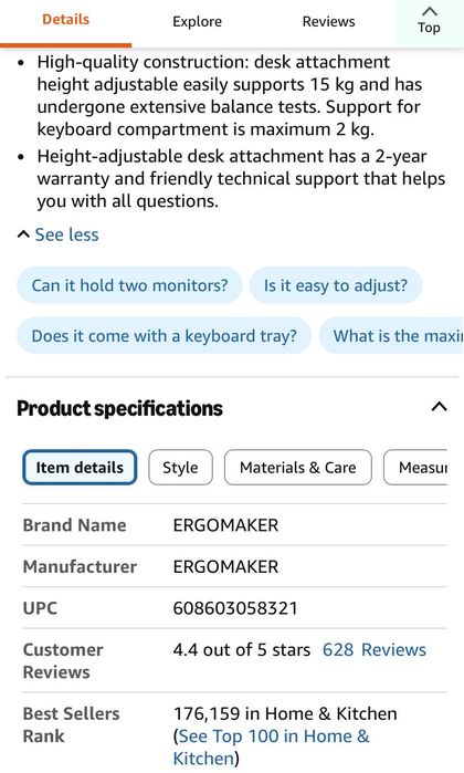 Conversor de mesa ergonómica para trabalhar com altura ajustável