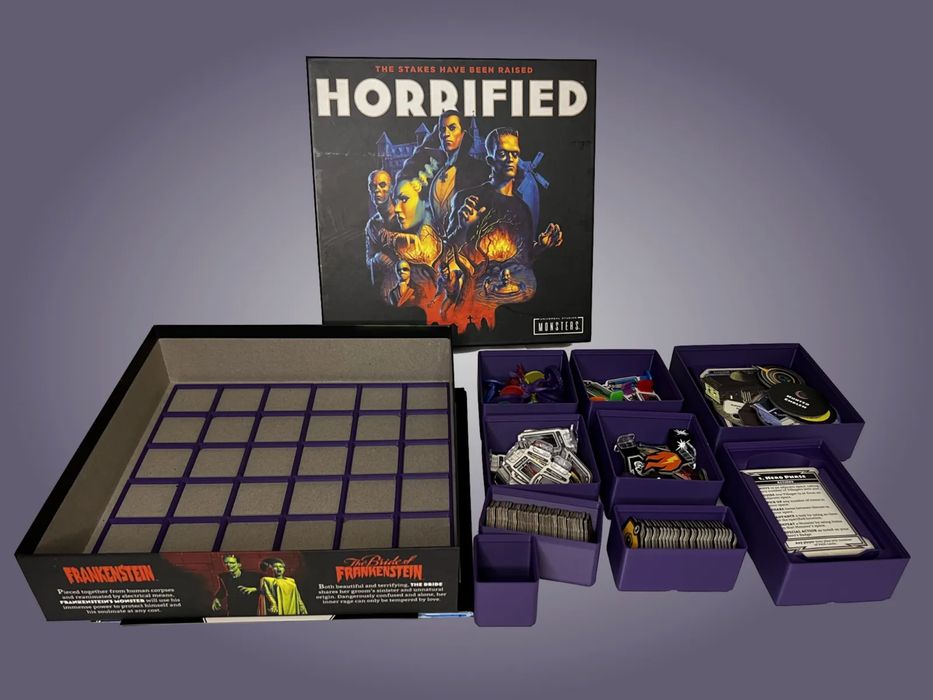 Organizador "Gridfinity" Inspirado para Horrified (Tabuleiro)