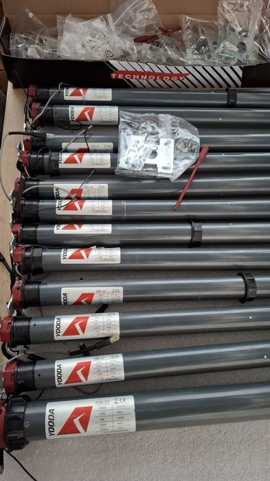 Silniki roletowe radiowe YOODA w zestawie