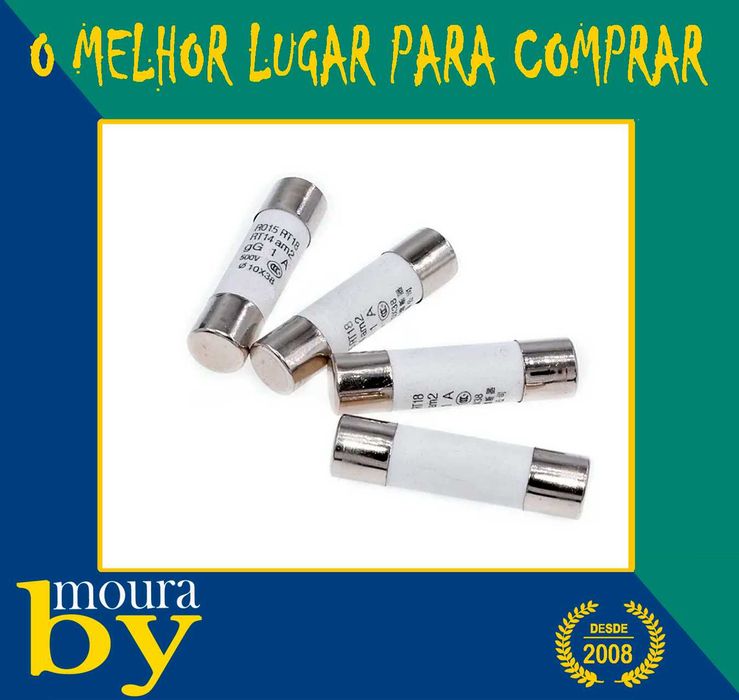 Fusível de cerâmica fast blow  10x38mm fusível 500v 32A