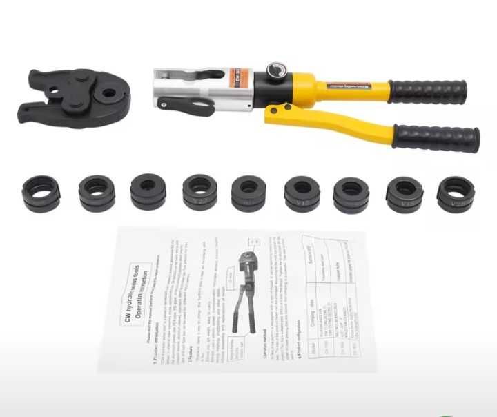 Zaciskarka hydrauliczna do rur pex i innych