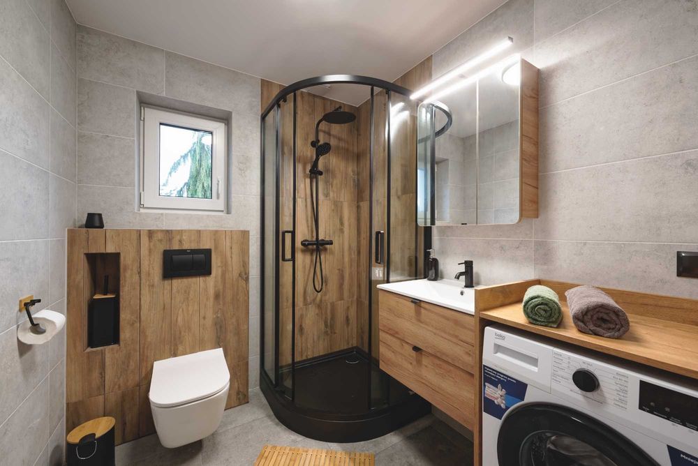 NOWY DOM W GÓRACH 80m² dla 1-9 osób 3 pokoje 2 łazienki BALIA JACUZZI ogrodzony teren 250m² GRILL