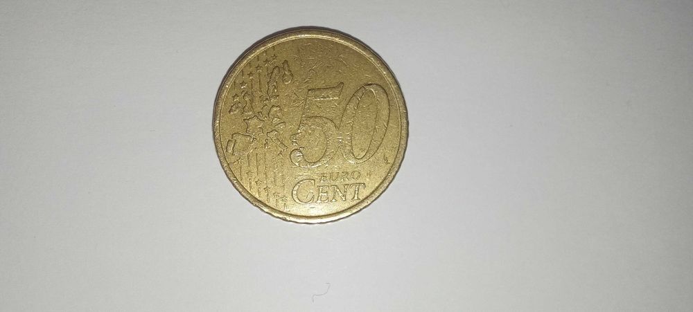 Moeda de 50 centimos Espanha 1999 Miguel de Cervantes