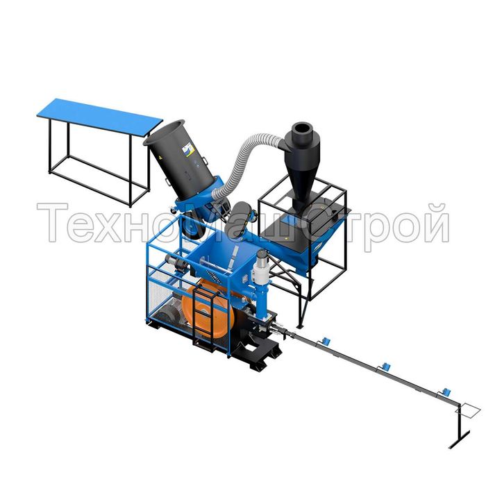Брикетувальник "Ecopress" з сінорізкою ДР-1000. Брикетировщик