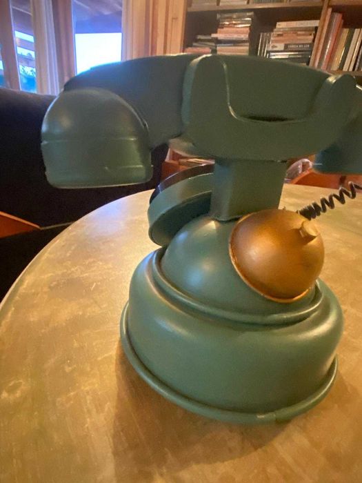 Relógio Vintage em forma de telefone, original, Bom estado