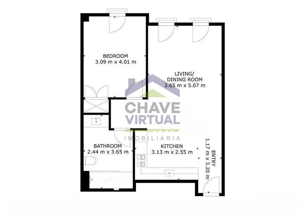 Apartamento T1 centro de Peniche