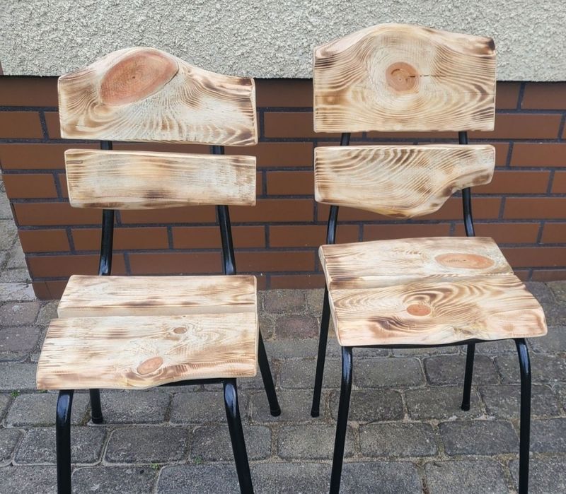 Loftowe drewno metal stylowe